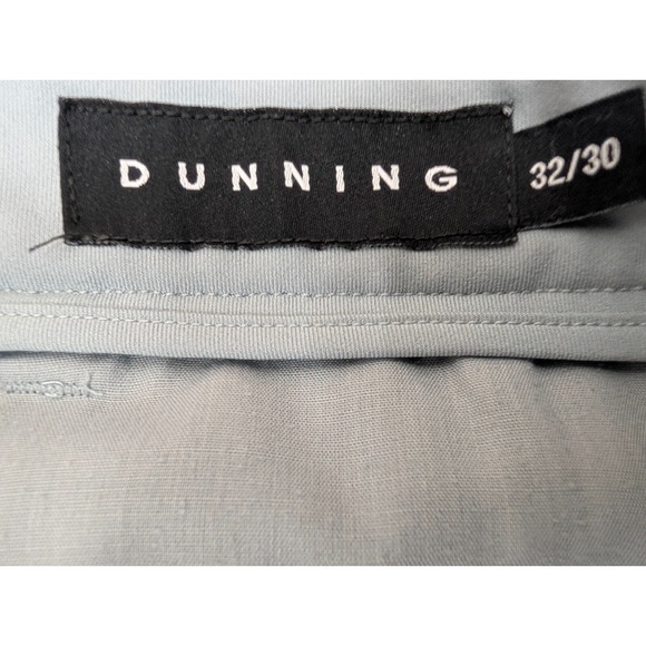 Dunning Golf Performance Everbest Men Pants 32/30 Straight Flat Front Light Blue - Picture 2 of 10
